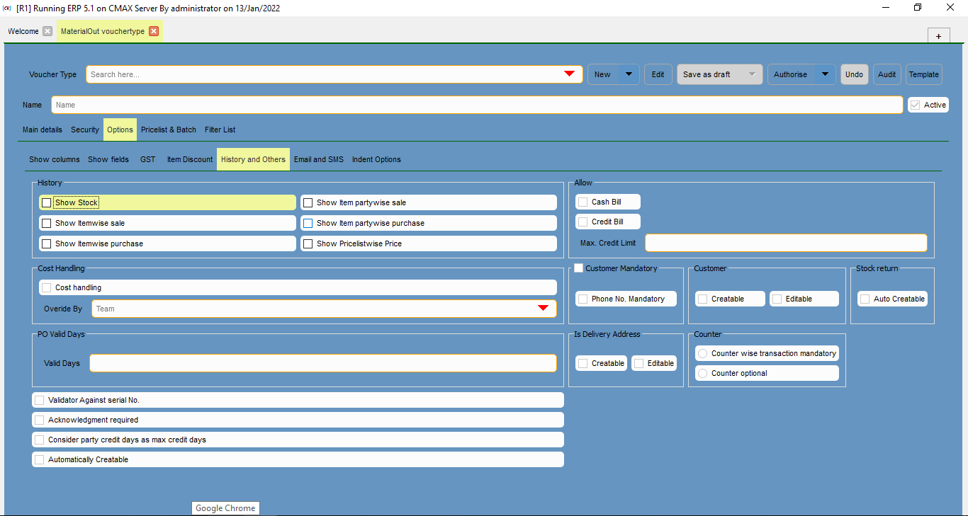 MaterialOutVoucherType